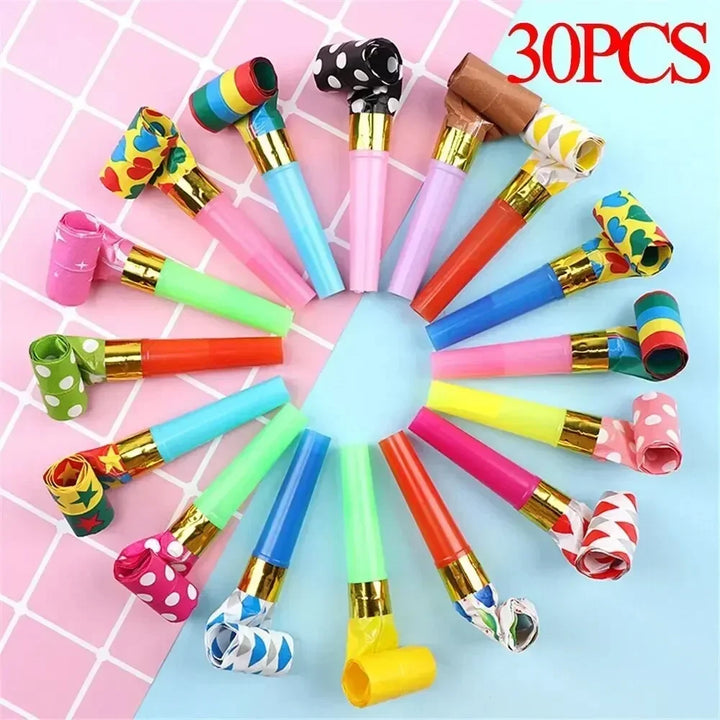 30 pcs Colorful Whistles Toy