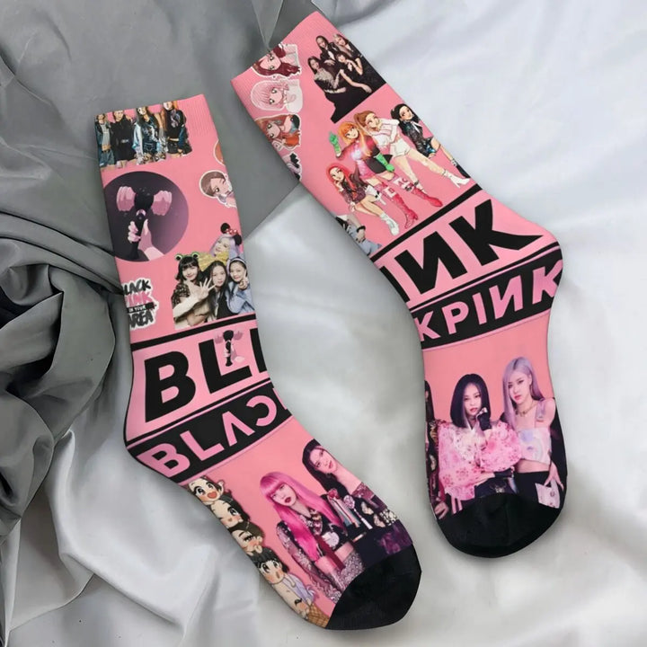 Blacks Girl Pinks Group K-Pop Socks