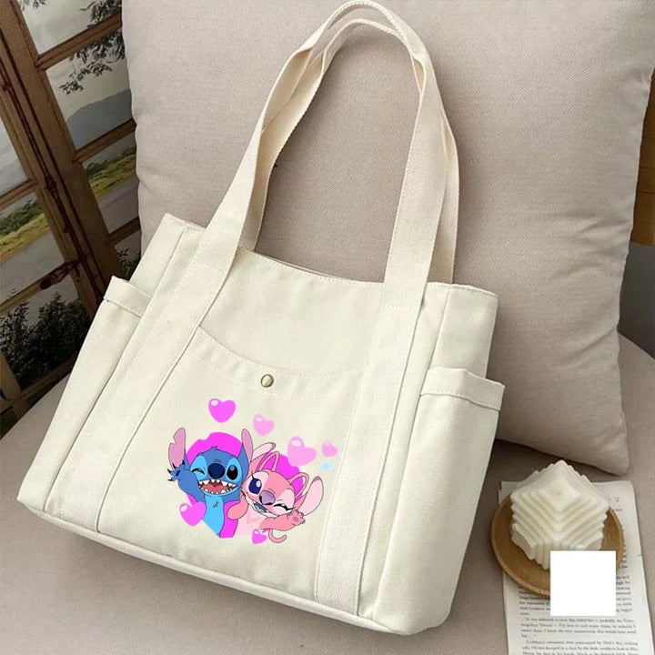 Cute Stitch Tote Bag Women's Bags Large Capacity Bags for Women Handbags Tote Bags Lady Bag Hand Bag Stitch Disney Ladies Purse