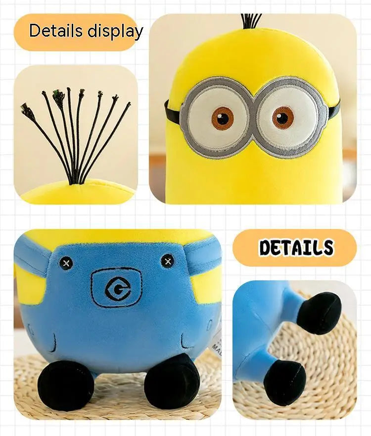 Cute Minions Movie Characters Yellow Plush Toys Bob Stuart In Jeans Soft Dolls Toys & Hobbies Christmas Birthday Gift 1pcs