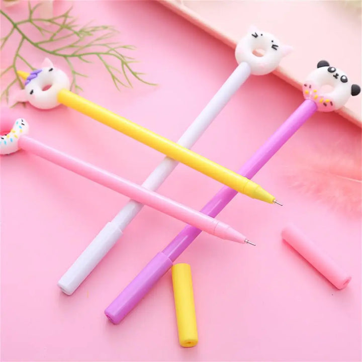 Novelty Cute Pens Kawaii Funny Luxury Gel Ink Pen Writing Girl Stationery Ballpoint School Office Supply Teacher Gift