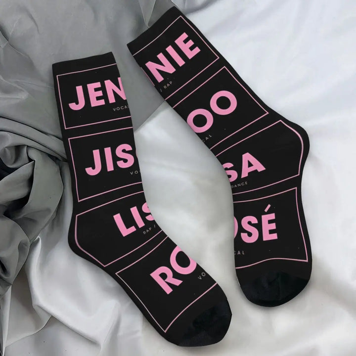 Blacks Girl Pinks Group K-Pop Socks