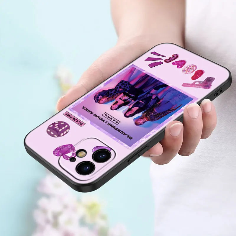 Kpop B-BLACK-P-Pink Phone Case For Honor 90 200 Lite X7B X6 X8B X6A X6S X7A X8A X9A X9B X5 Plus 70 20 Pro Lite Cartoon Cover