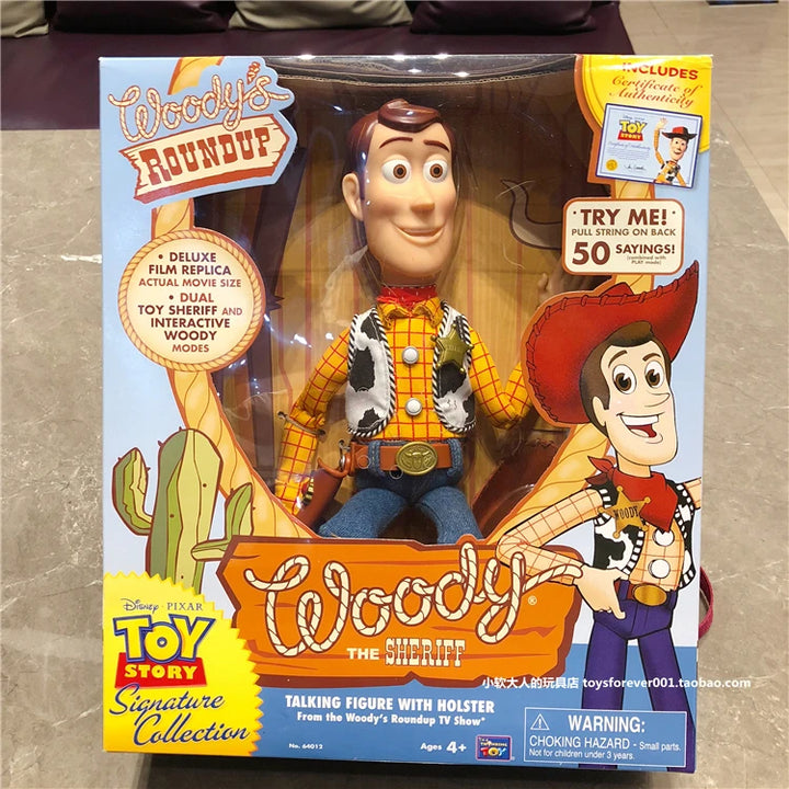 Disney Pixar Toy Story 4 Woody Action Figures Slinky Dog Action Figures Talking English Movie Sound Doll  Kids Birthday Gift