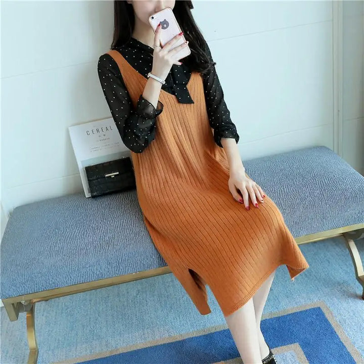 Women Sweater Vest Pull Femme Sweaters Ladies Autumn Clothes 2024 Vests Female Knitted Dress Loose Pullovers Outerwear E891