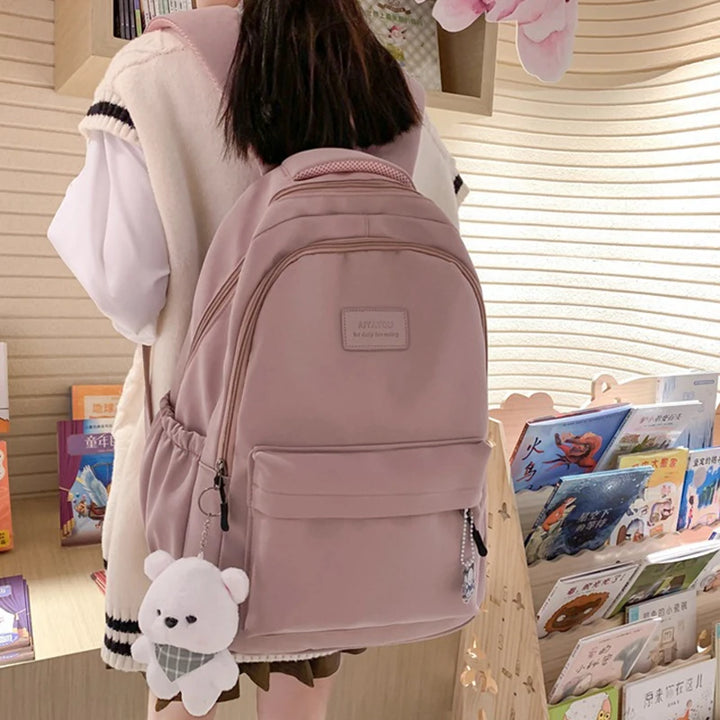 New Female Fashion Lady High Capacity Waterproof College Backpack Trendy Women Laptop School Bags Cute Girl Travel Book Bag Cool