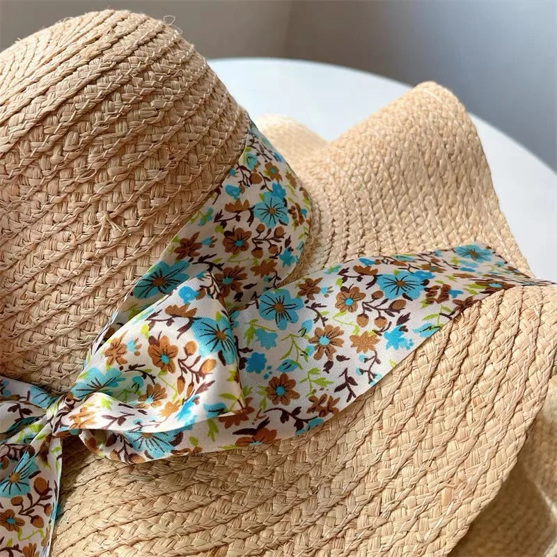 Women's Summer Fashion Straw Hat - Bowknot