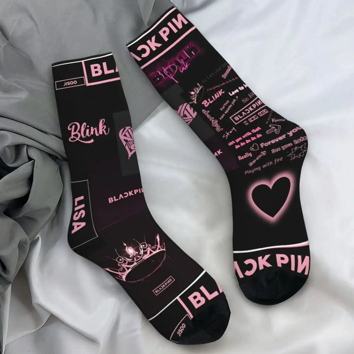 Blacks Girl Pinks Group K-Pop Socks