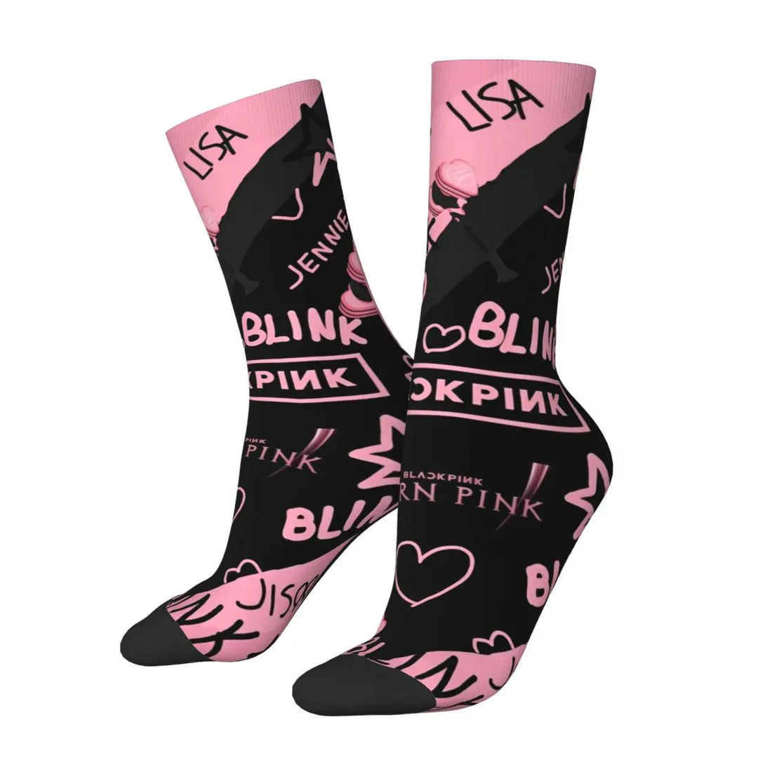 Blacks Girl Pinks Group K-Pop Socks