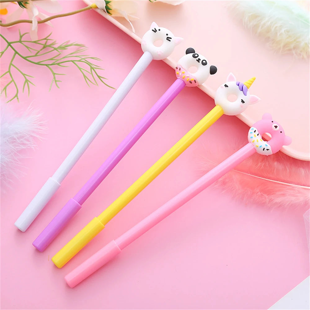 Novelty Cute Pens Kawaii Funny Luxury Gel Ink Pen Writing Girl Stationery Ballpoint School Office Supply Teacher Gift