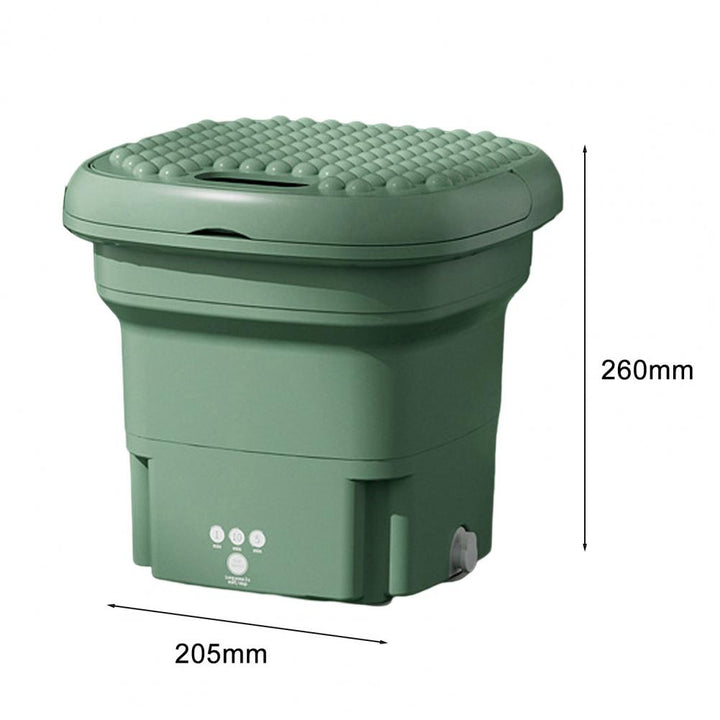 Portable Foldable Washing Machine US Plug Compact Size Low Noise Energy-saving Sock Baby Clothes Mini Washer Bathroom Supplies