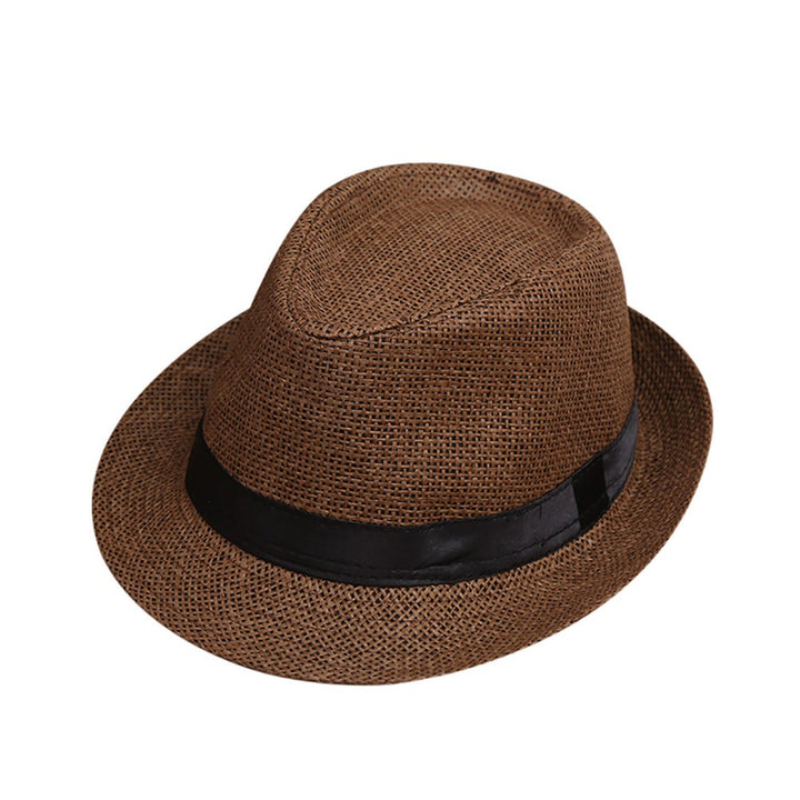 Children Kids Summer Beach Straw Hat Girls Boys Sunhat Jazz Panama Trilby Fedora Hat Gangster Cap Outdoor Breathable Hats кепка