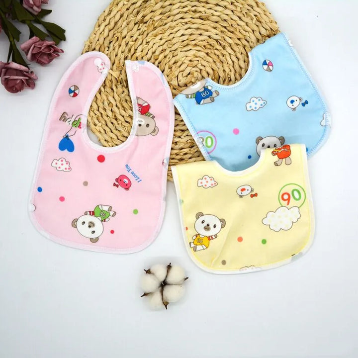 5pc Baby Cotton High Quality Babadores/Bib