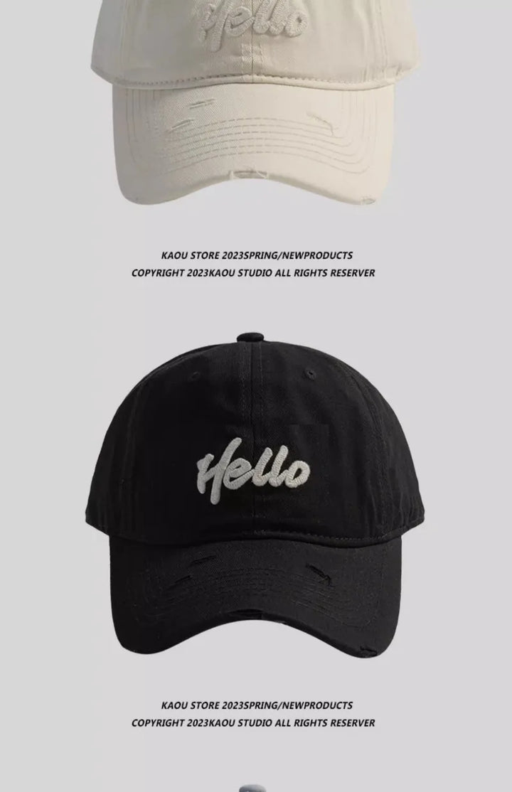 Spring and Summer Sunshade cute Baseball Caps for Women Japanese Fresh Student Sports Versatile Curved Brim Hole Men's Hats