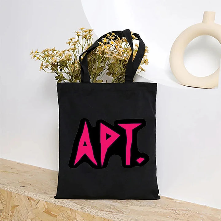 K-POP Hit Song APT. Canvas Tote Bag Best Trend Song Gift