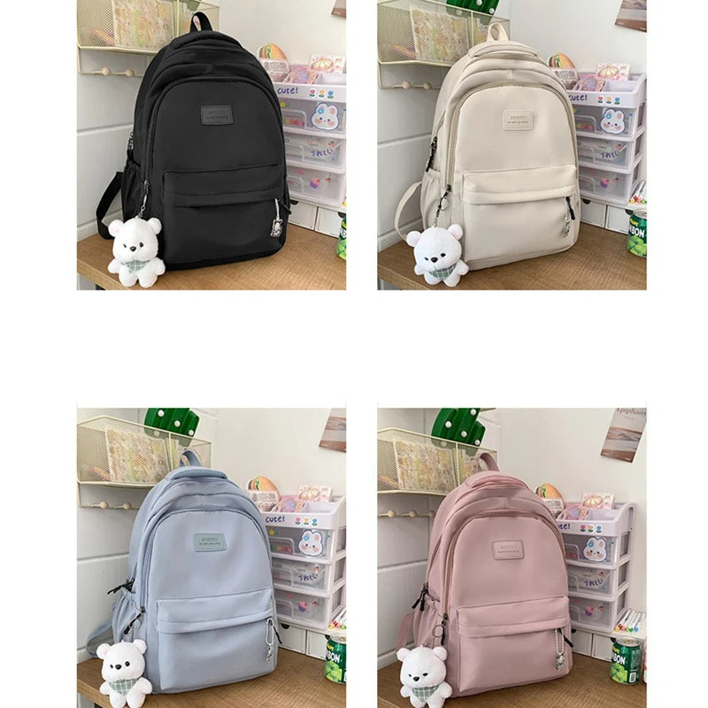 New Female Fashion Lady High Capacity Waterproof College Backpack Trendy Women Laptop School Bags Cute Girl Travel Book Bag Cool