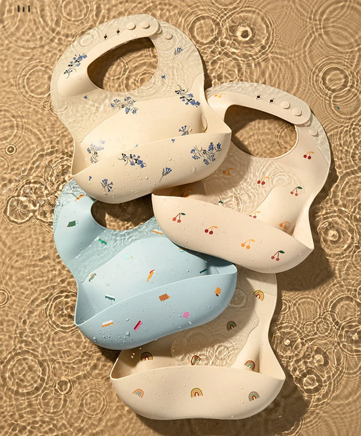 Silicone Kids Adjustable Bibs