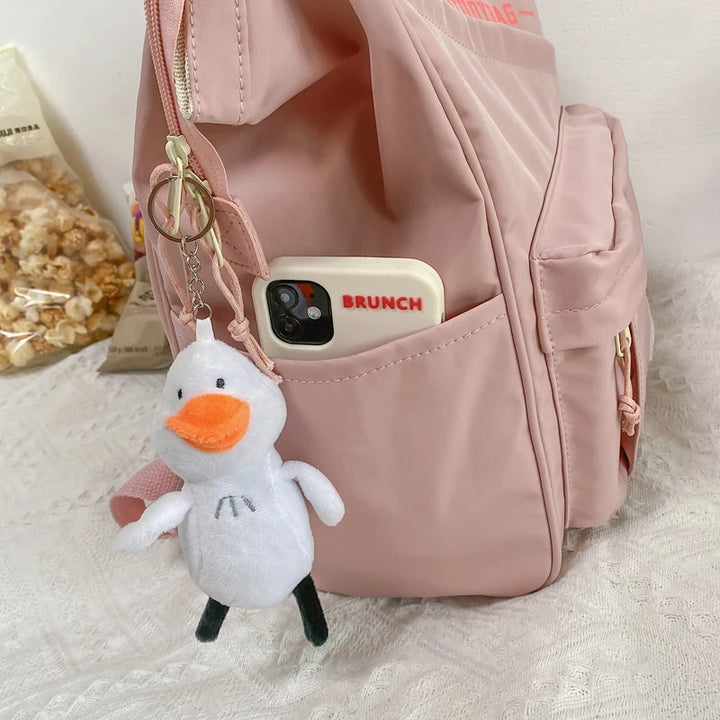 Lady Purple Waterproof Kawaii Backpack Fashion Women Laptop Nylon Mommy Bag Girl Cute Travel Female Rucksack Trendy College Bags