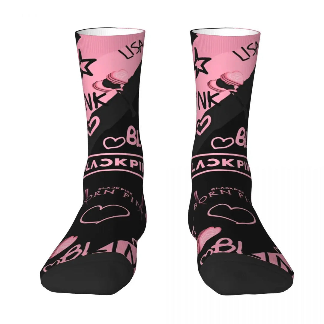 Blacks Girl Pinks Group K-Pop Socks