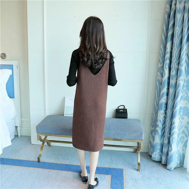 Women Sweater Vest Pull Femme Sweaters Ladies Autumn Clothes 2024 Vests Female Knitted Dress Loose Pullovers Outerwear E891