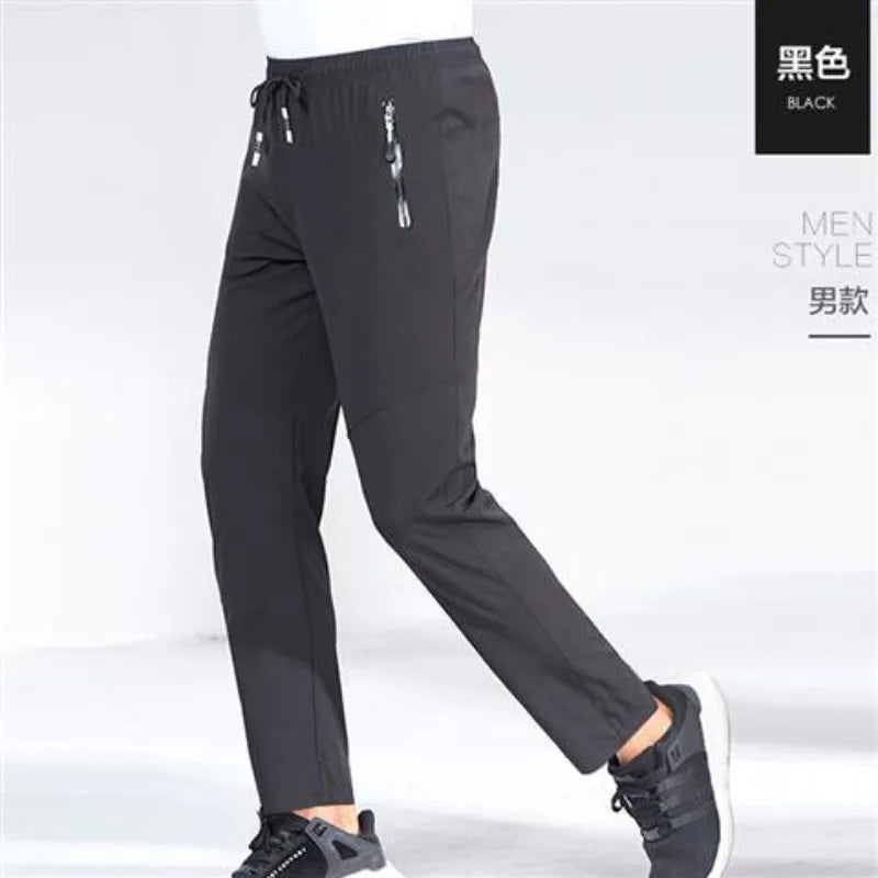 Men Running Sport Ultra-thin Quick-drying Cool Waterproof Breathable Fitness Pants