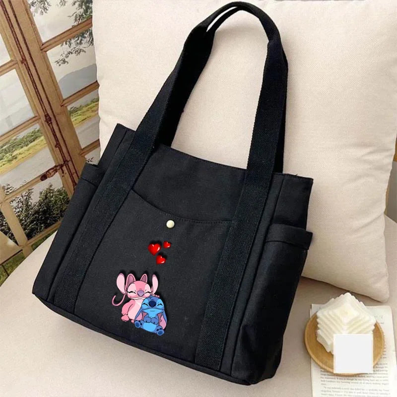 Cute Stitch Tote Bag Women's Bags Large Capacity Bags for Women Handbags Tote Bags Lady Bag Hand Bag Stitch Disney Ladies Purse