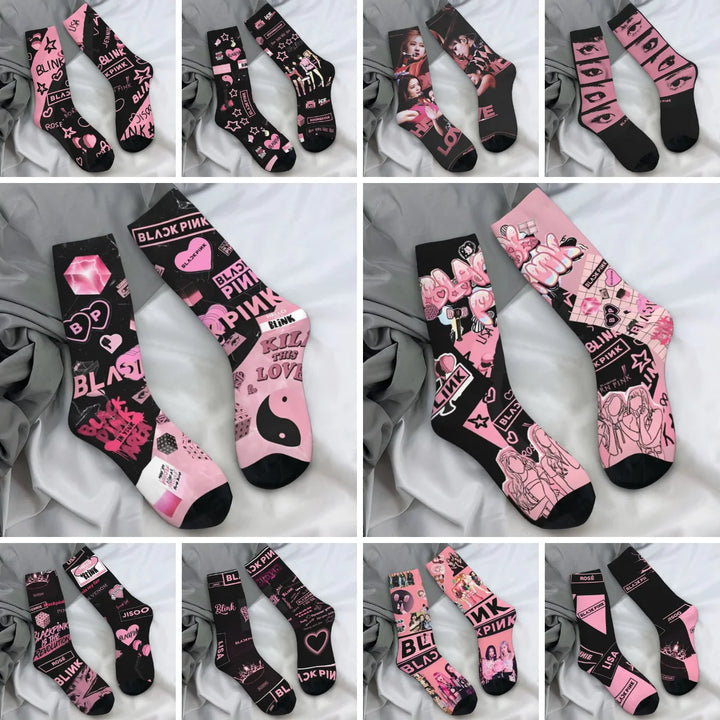 Blacks Girl Pinks Group K-Pop Socks