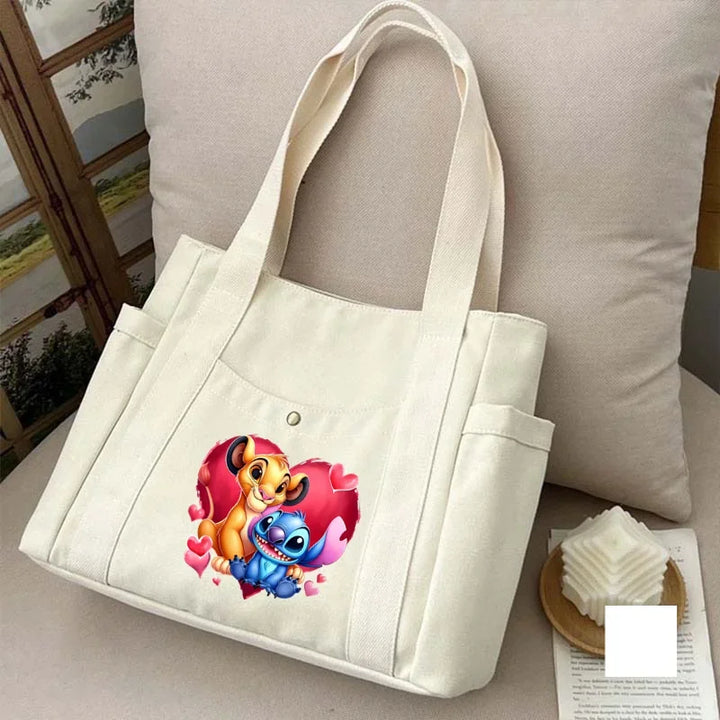 Cute Stitch Tote Bag Women's Bags Large Capacity Bags for Women Handbags Tote Bags Lady Bag Hand Bag Stitch Disney Ladies Purse