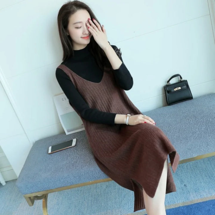 Women Sweater Vest Pull Femme Sweaters Ladies Autumn Clothes 2024 Vests Female Knitted Dress Loose Pullovers Outerwear E891