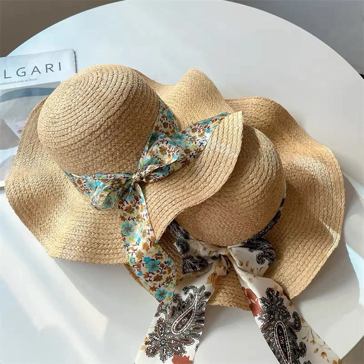 Women's Summer Fashion Straw Hat - Bowknot