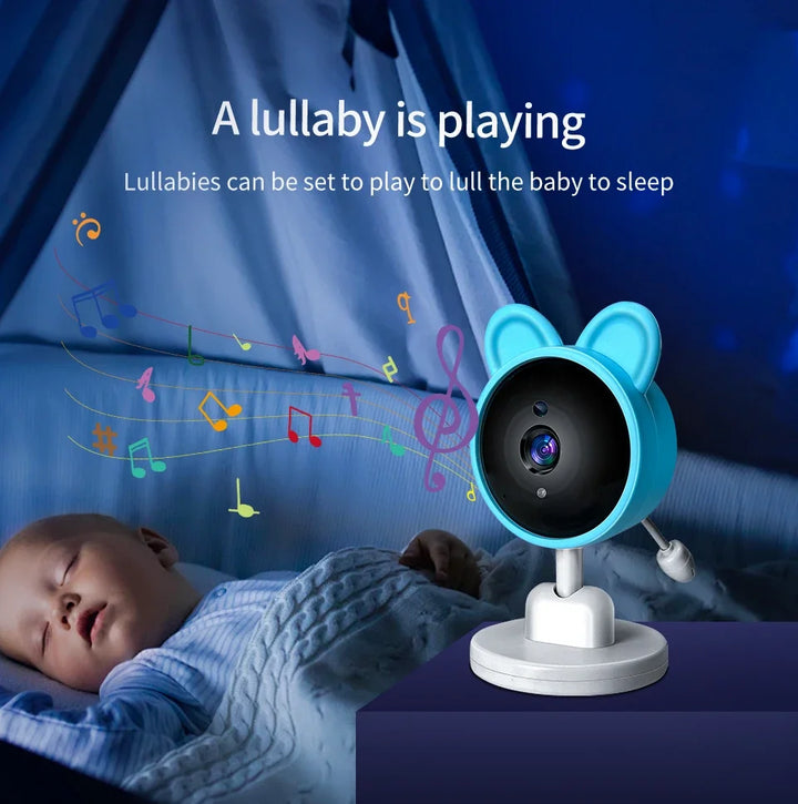 2.8 Inch Video Baby Monitor CCTV Camera 4X Zoom Audio Night Vision Surveillance Camera With Temperature Display Screen Babyphone