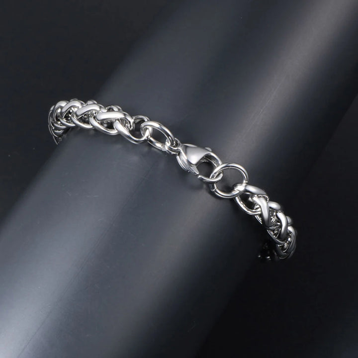 19-21cm Classic Curb Cuban Bracelet For Men Jewelry Stainless Steel Dragon Link Chain Bracelets Hand Jewelry Anklet Gifts