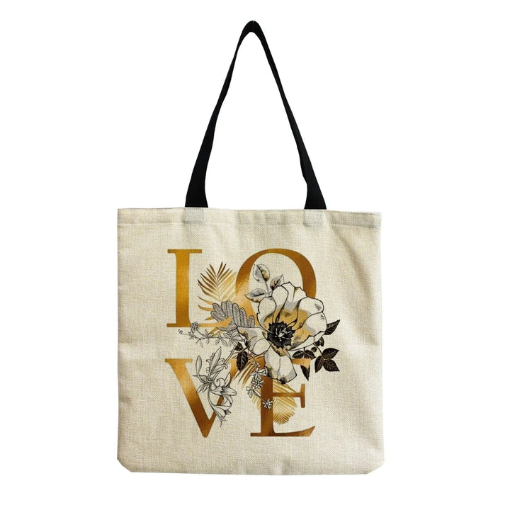 Stylish Beach Shoulder Bag for Women - Cartoon Heart Print Tote SimpleCute Things