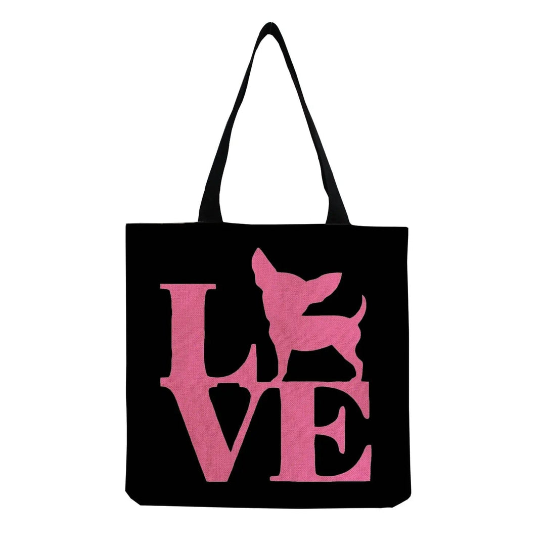 Stylish Beach Shoulder Bag for Women - Cartoon Heart Print Tote SimpleCute Things