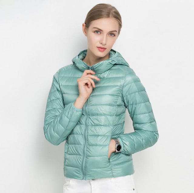 Winter Women Ultra Light Down Hooded Jackets SimpleCute Things