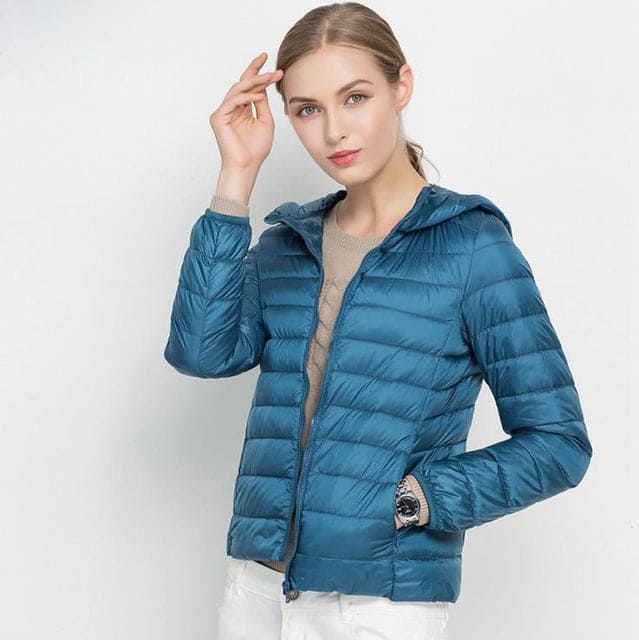 Winter Women Ultra Light Down Hooded Jackets SimpleCute Things