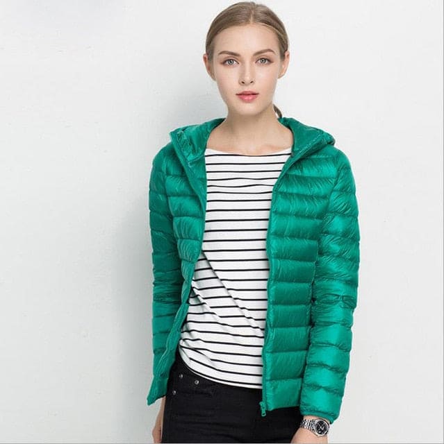 Winter Women Ultra Light Down Hooded Jackets SimpleCute Things