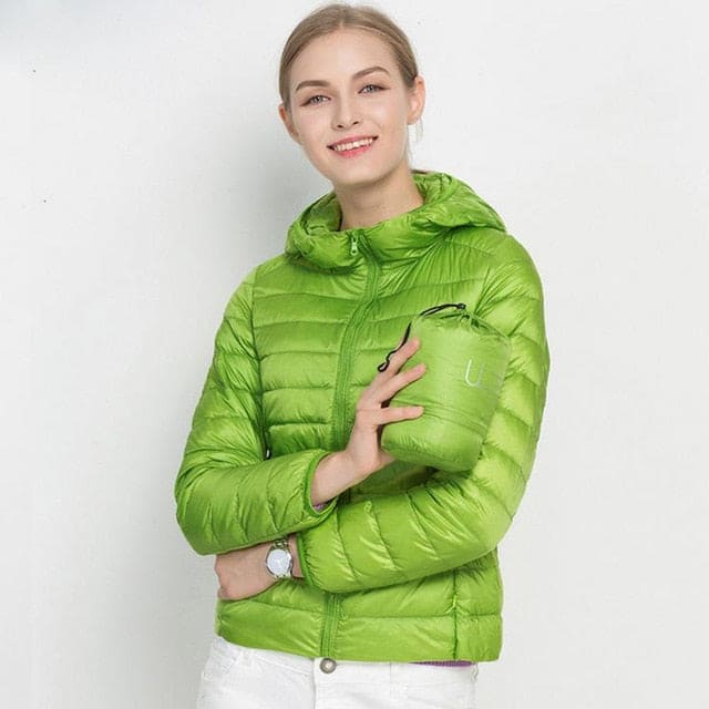 Winter Women Ultra Light Down Hooded Jackets SimpleCute Things