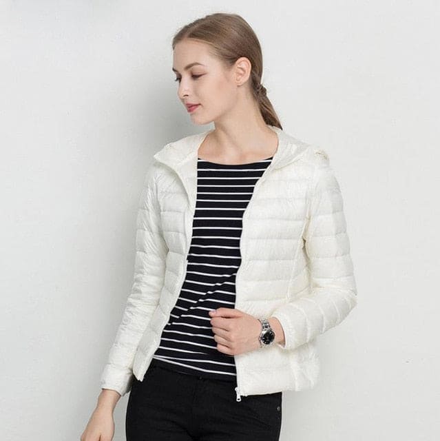 Winter Women Ultra Light Down Hooded Jackets SimpleCute Things