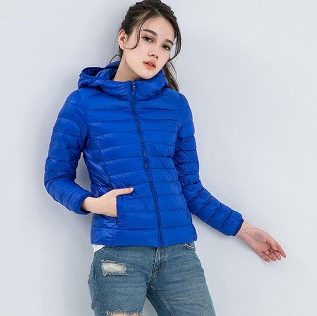 Winter Women Ultra Light Down Hooded Jackets SimpleCute Things