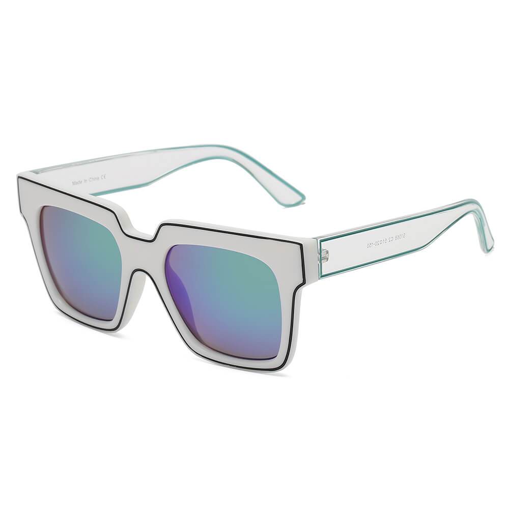 CAMDEN | S1068 - Women Retro Square Oversize Sunglasses