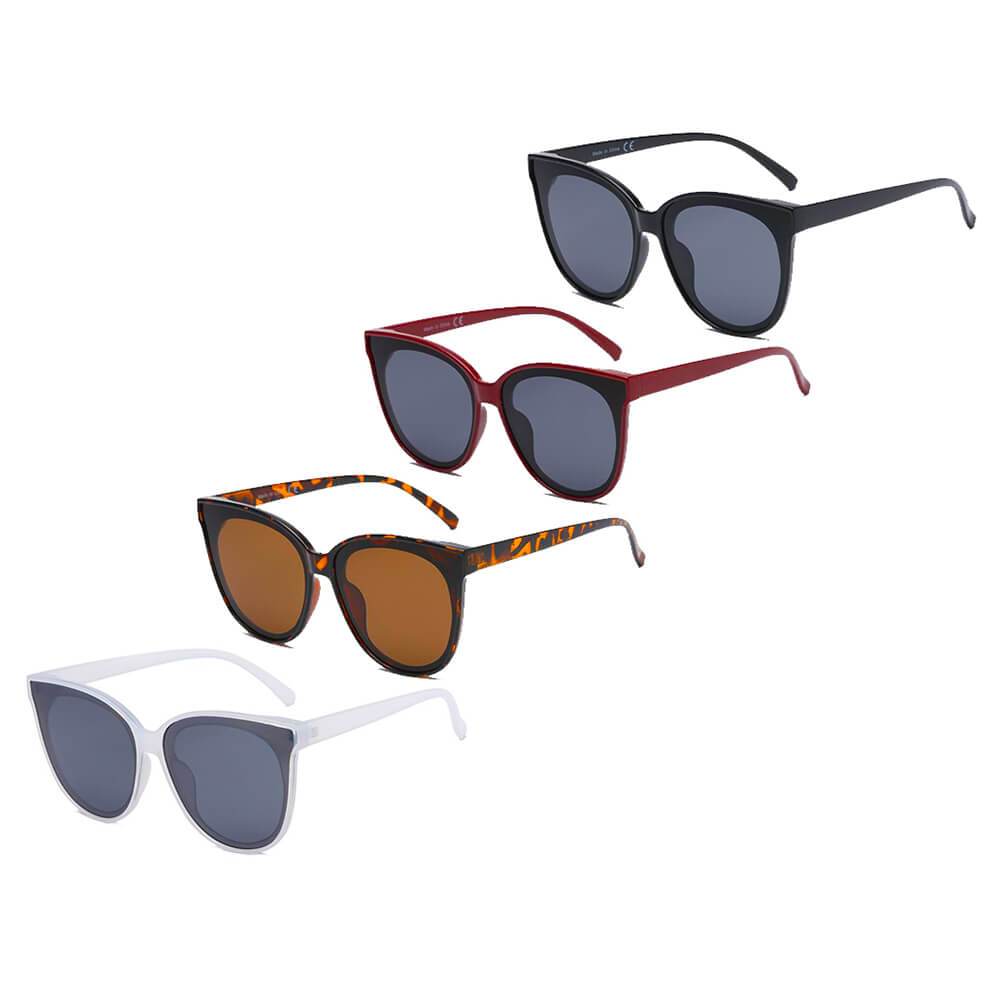 GARLAND | S1075 - Women Round Cat Eye Sunglasses