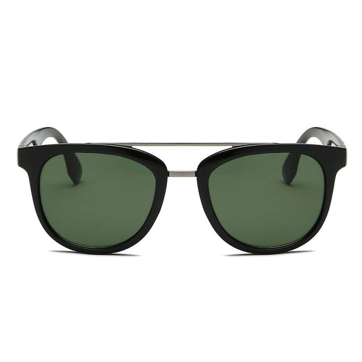 BENTON | S1064 - Classic Round Brow-Bar Fashion Sunglasses