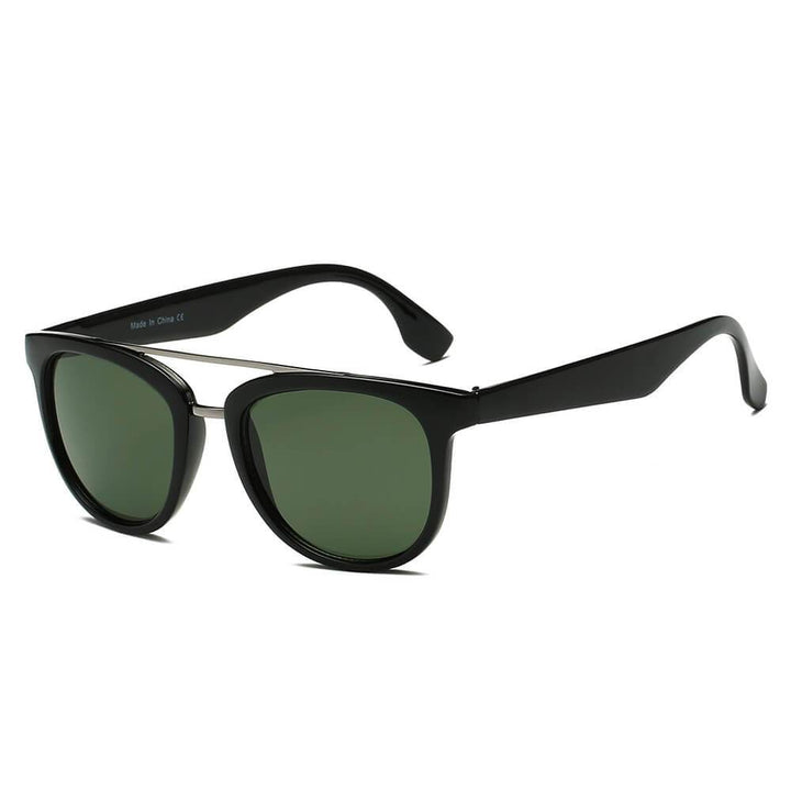 BENTON | S1064 - Classic Round Brow-Bar Fashion Sunglasses