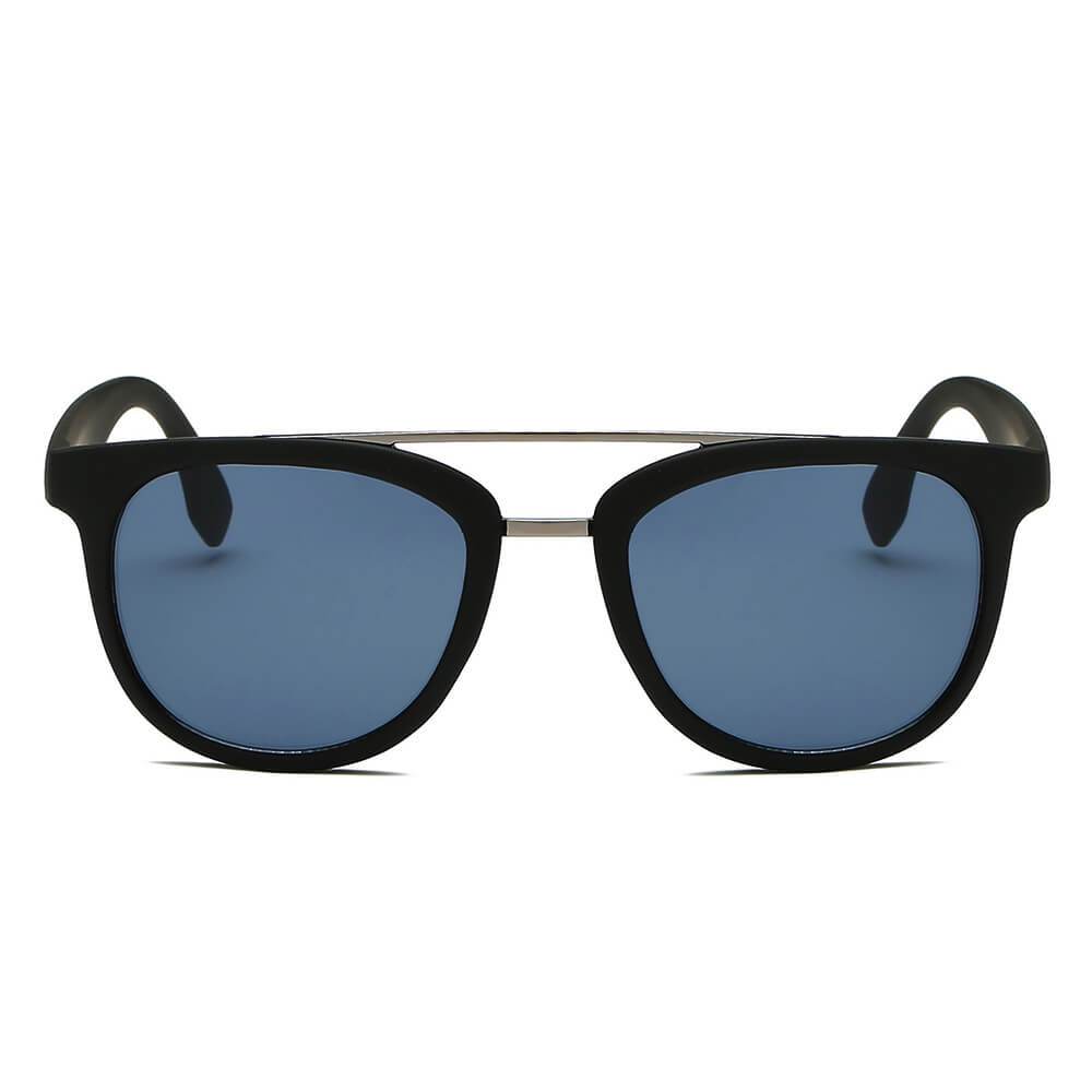 BENTON | S1064 - Classic Round Brow-Bar Fashion Sunglasses