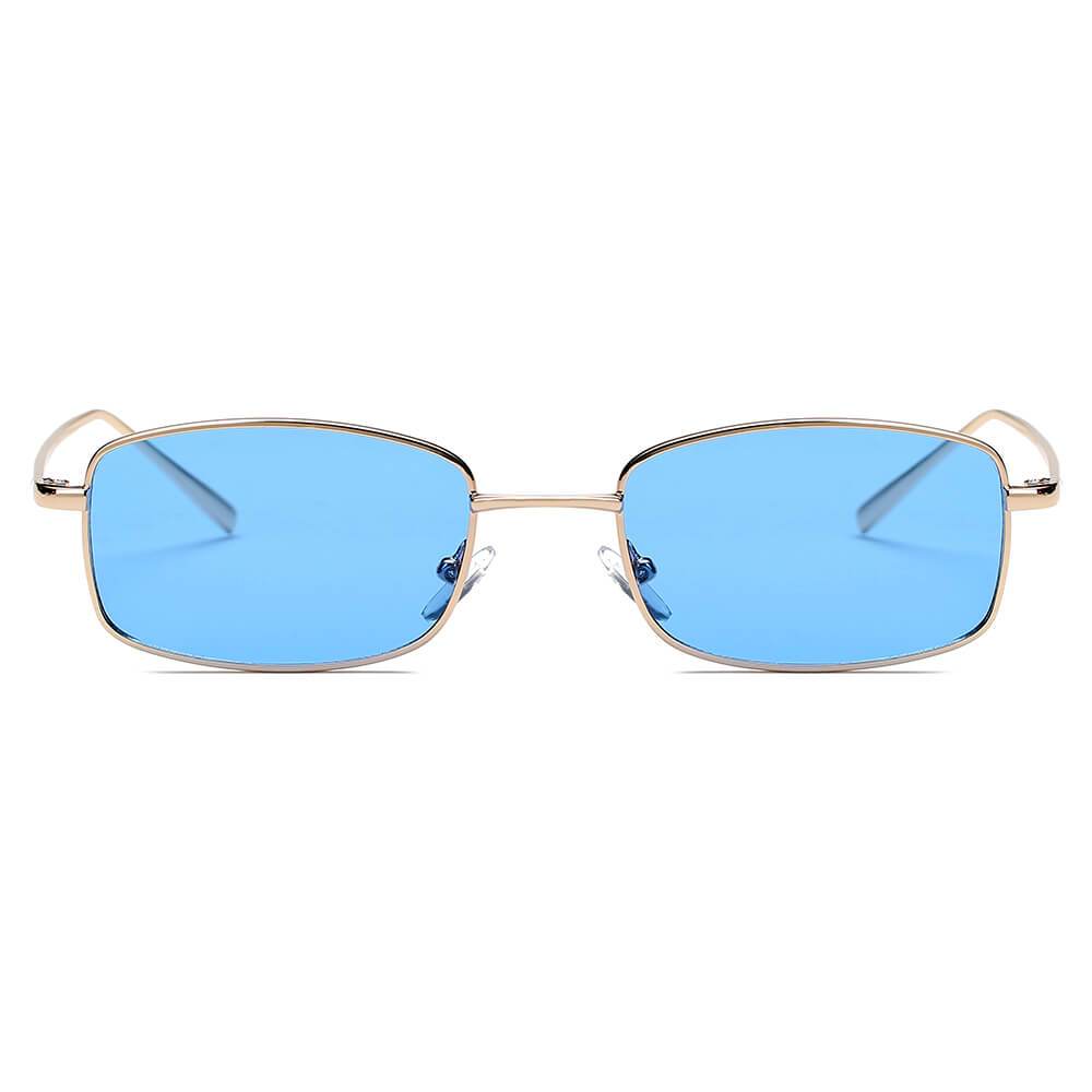 GARNER | S2076 - Retro Vintage Slim Rectangle Sunglasses