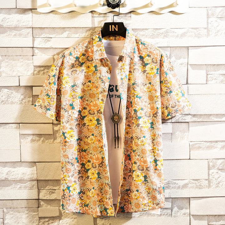 Fashion Casual Floral Shirt For Men