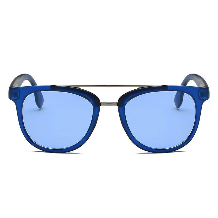 BENTON | S1064 - Classic Round Brow-Bar Fashion Sunglasses